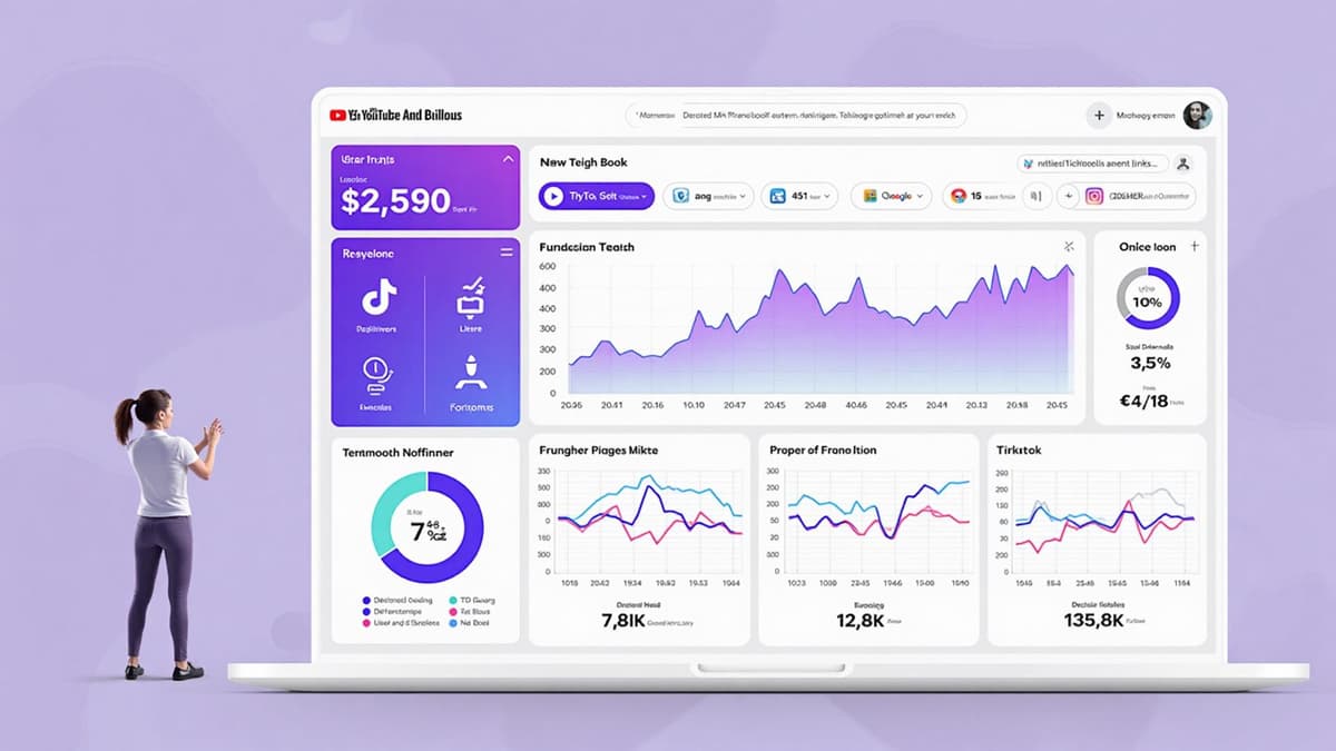 AllSocial Analytics Dashboard showing unified metrics